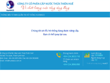 Tablet Screenshot of huewaco.com.vn